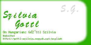 szilvia gottl business card